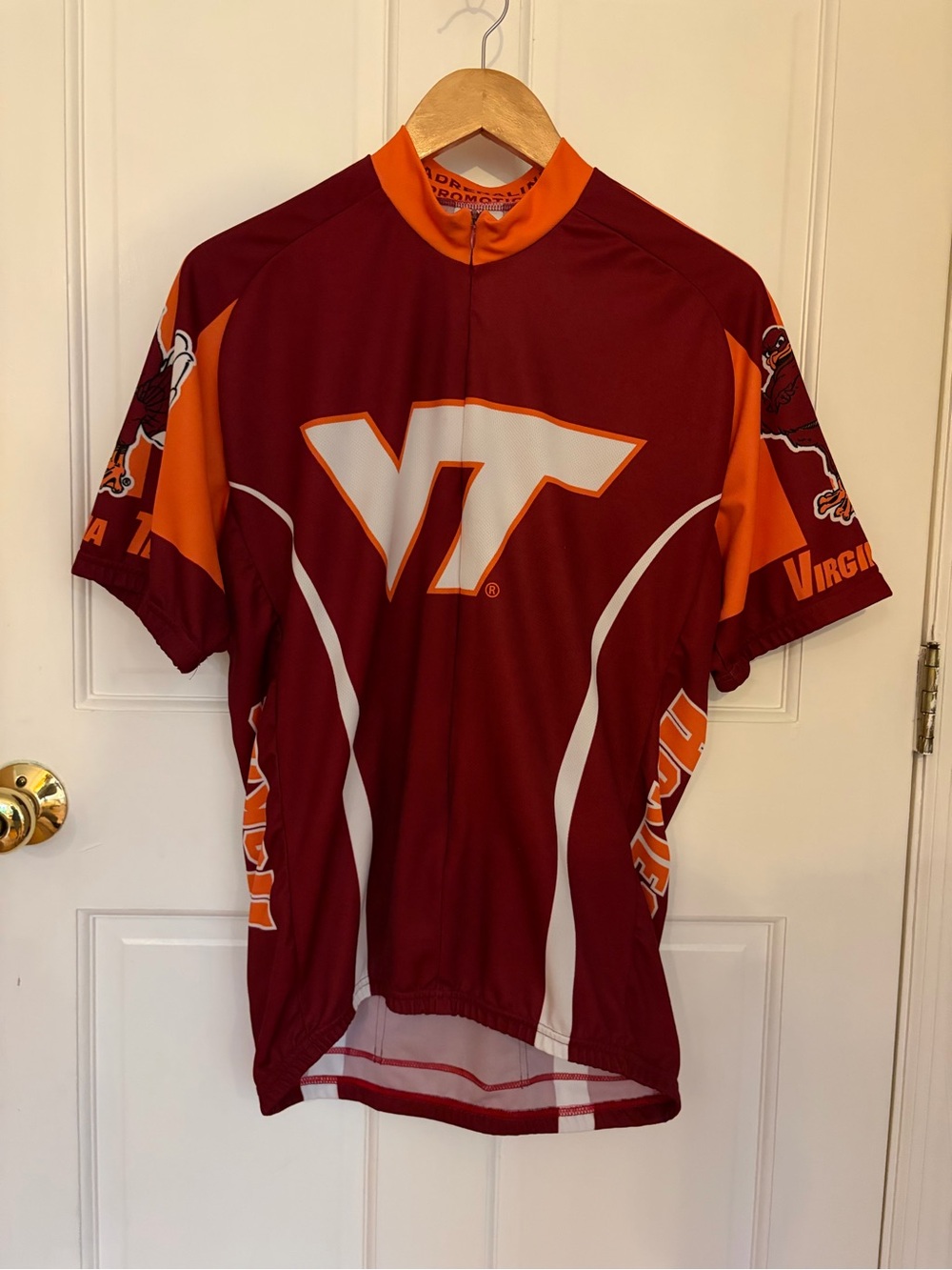 Virginia Tech Maroon & Orange Men's Cycling Jersey